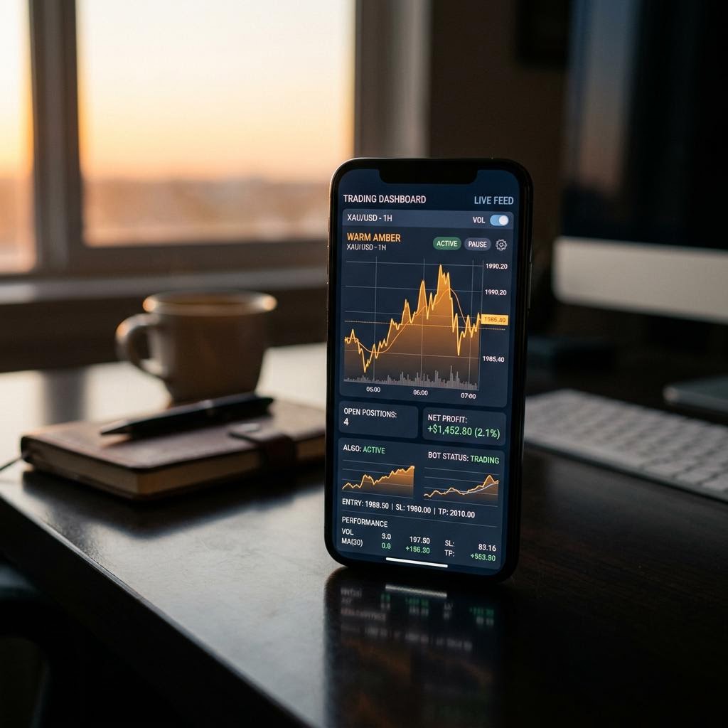 Ovládací panel Equlum App AI na mobilním telefonu